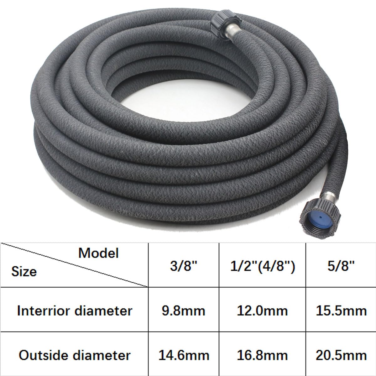 Taisia soaker hose waters garden bed at soil level for efficient root irrigation