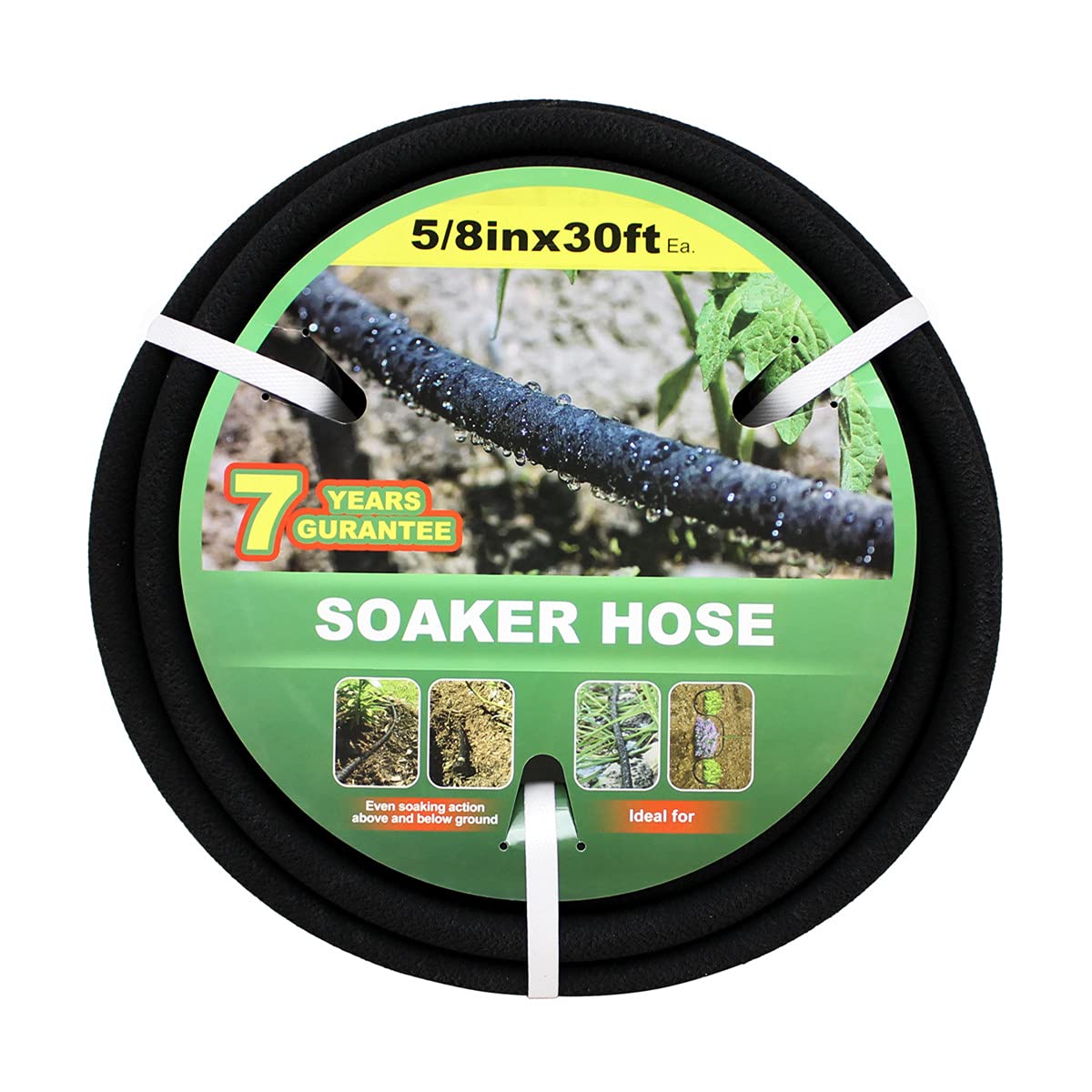 Taisia soaker hose setup close-up shows easy connectors for customization