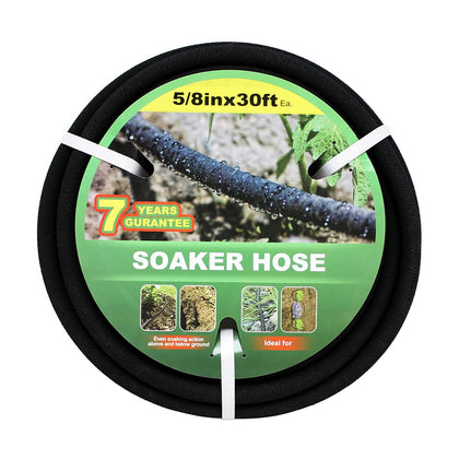 Taisia soaker hose setup close-up shows easy connectors for customization
