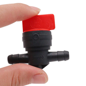 Taiss lawn tractor fuel shutoff valve set for simple line isolation.