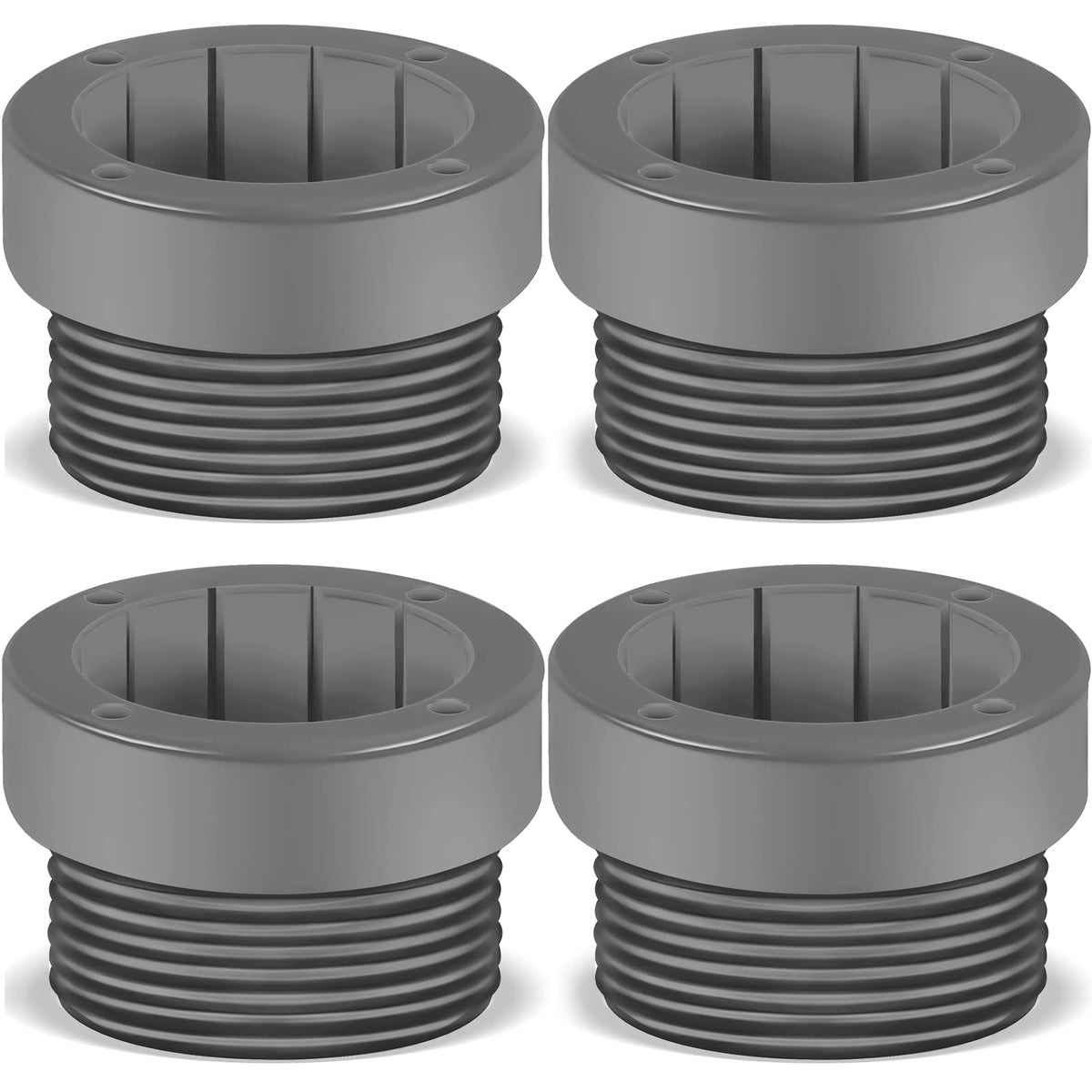 Taiyin pool umbrella stabilizer sleeve grey; four-pack for stable deck setups.