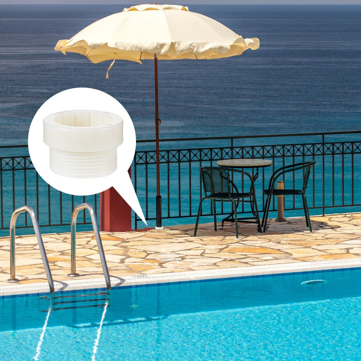 Taiyin versatile stabilizer suits pool, patio, and beach umbrellas