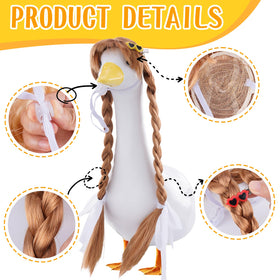 TAKEALOOKO hair clips for goose wig add color and secure fit