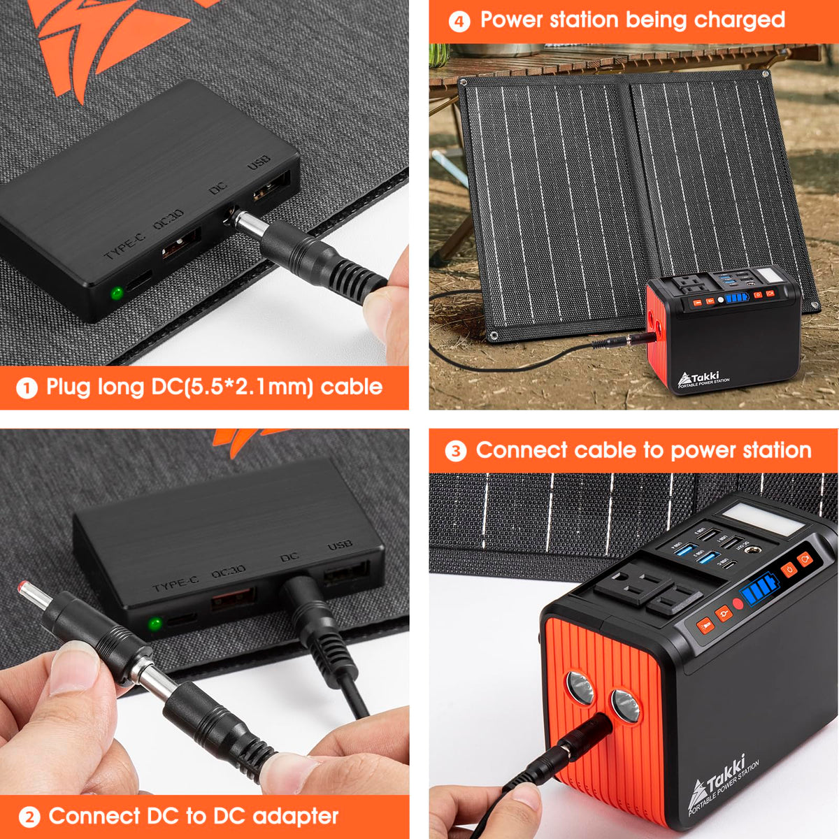 Takki power station offers multiple ports for versatile charging