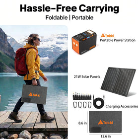 Takki built-in LED flashlight provides camping light