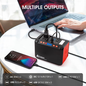 Takki portable power station front view ready for travel