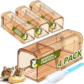 TAKRINK Hmane mouse trap set for safe capture indoors