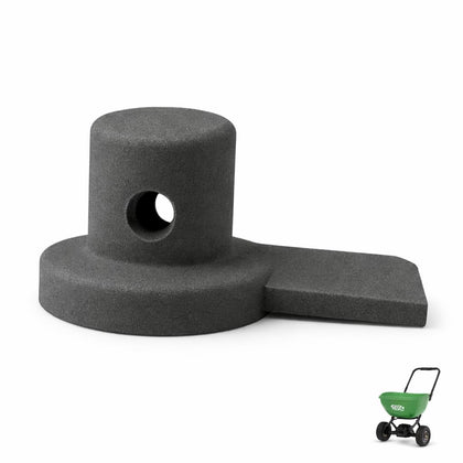 Takteq mixer cap cover on Scotts EdgeGuard DLX, precise fit protects the spreader internals
