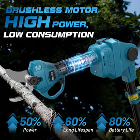 Takuoo dual cutting modes for quick and thick branches