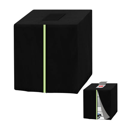 Takuoo IBC tote cover top view protects a 1000L tank from sun and debris