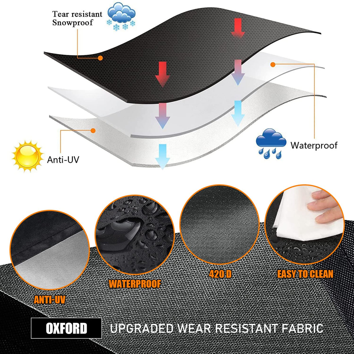 Takuoo IBC tote cover provides weatherproof protection against rain and sun