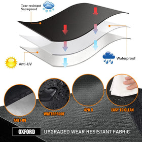 Takuoo IBC tote cover provides weatherproof protection against rain and sun