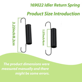 Talioy 532169022 durable steel springs for smooth idler return in lawn tractors.