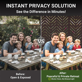 TALLYVER outdoor privacy screen rustproof finish built for year-round use