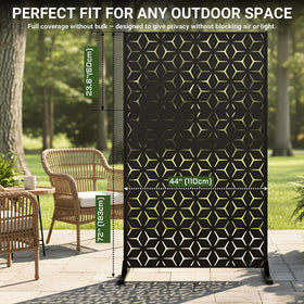 TALLYVER rustproof steel finish ensures long lasting outdoor aesthetics.