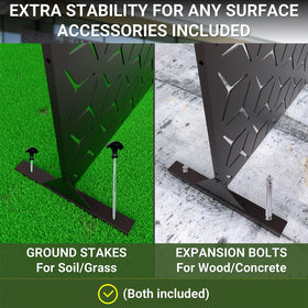 TALLYVER weatherproof steel panel withstands rain and sun without rust.