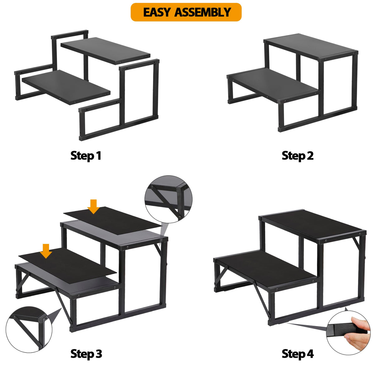 Talustool outdoor RV step ladder supports versatile use indoors and outdoors.