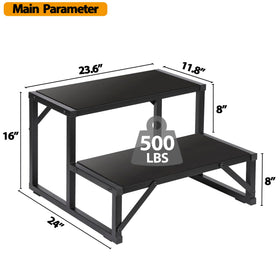 Talustool spa side step with slip-resistant surface ensures safe entry near water.