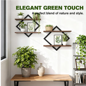 TALVADI wall shelf for plants doubles as decor and small item display
