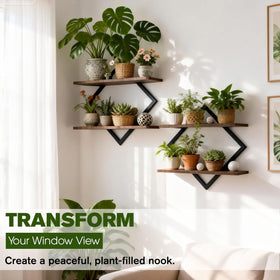 TALVADI set two vertical shelves creates a modern vertical garden in tight spaces