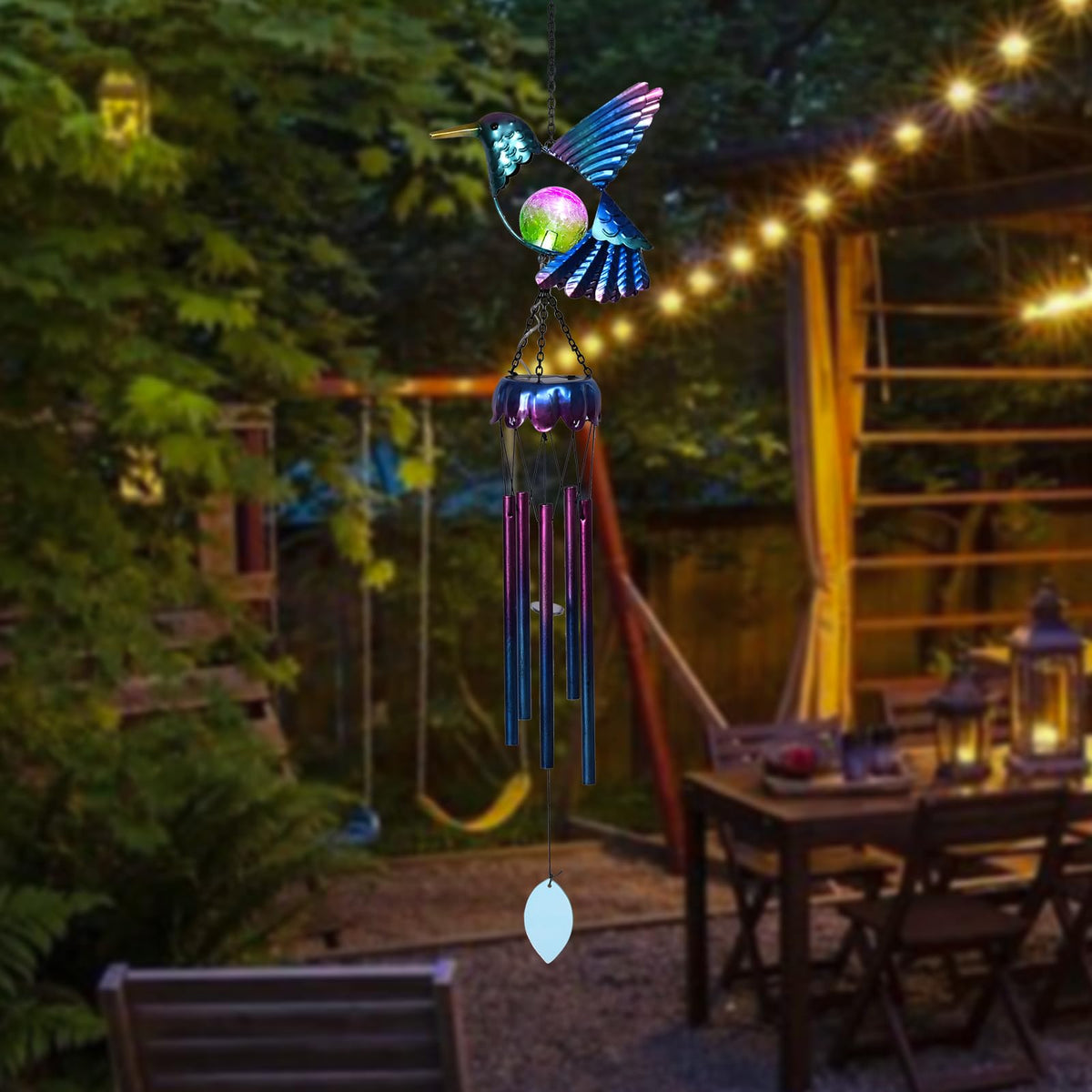 Taman Solar Wind Chime delivers calming tones for peaceful outdoor spaces