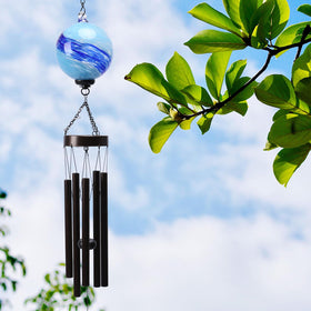 Taman wind chime gift-ready display for outdoor spaces