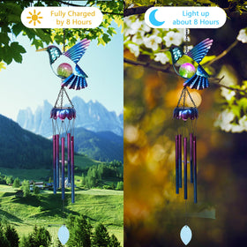 Taman Solar Wind Chime IP44 waterproof design withstands weather