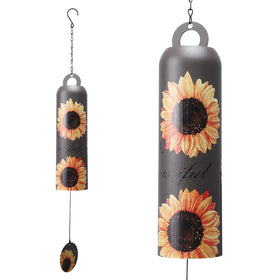 Taman Wind Chime 28-inch sunflower deep tone for serene outdoor ambiance