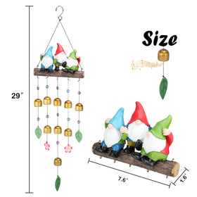 Taman wind chime garden decor provides gentle melodies in outdoor spaces.