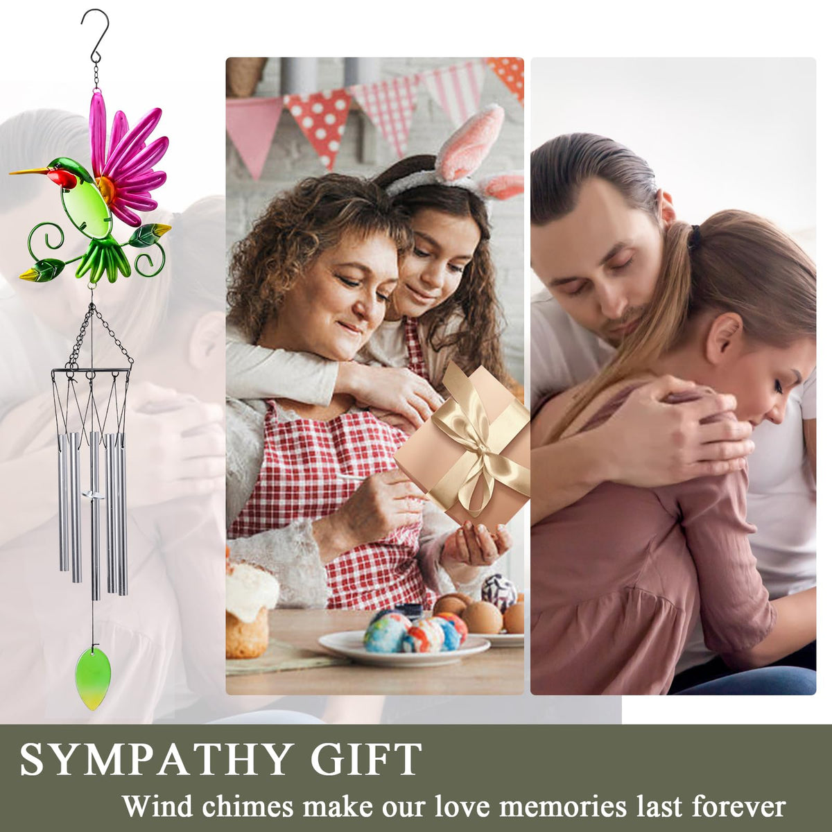 Taman wind chime hanging in the garden invites slow, relaxing moments.