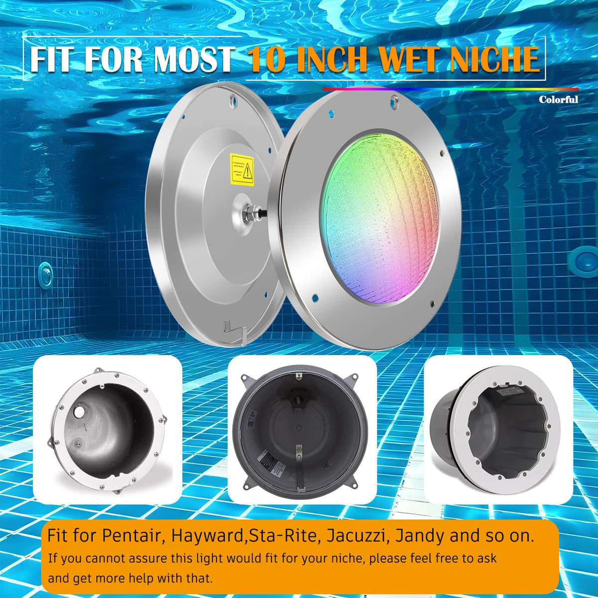 Tandanic energy-saving pool light uses less power than incandescent options