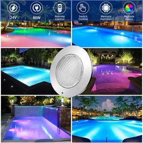 Tandanic remote and app control pool light for convenient color scenes