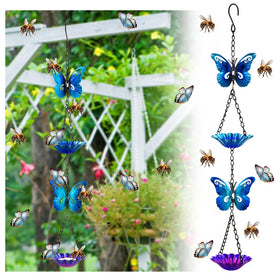 Tandefio Bee Watering Station with butterfly design attracts pollinators to your garden