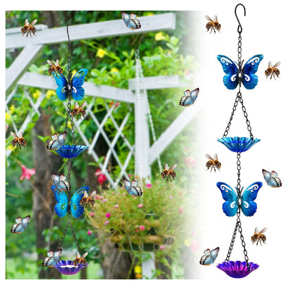 Tandefio Bee Watering Station with butterfly design attracts pollinators to your garden