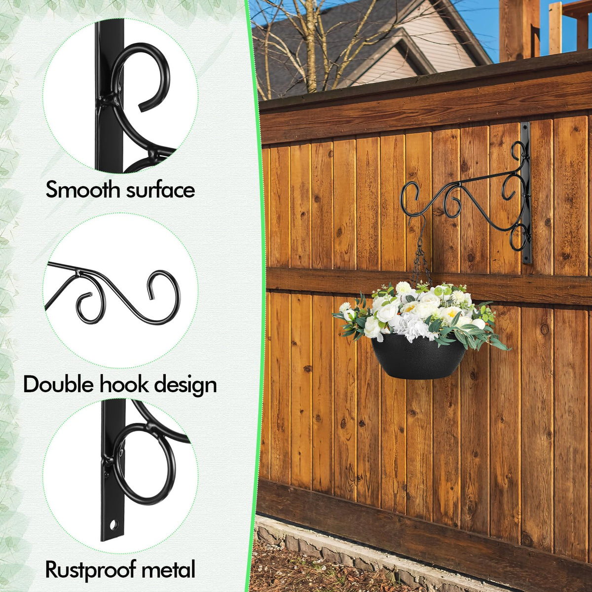 Tandefio bird feeder hung with bracket for easy garden feeding and viewing.