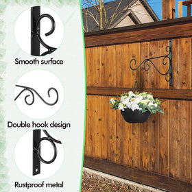 Tandefio bird feeder hung with bracket for easy garden feeding and viewing.