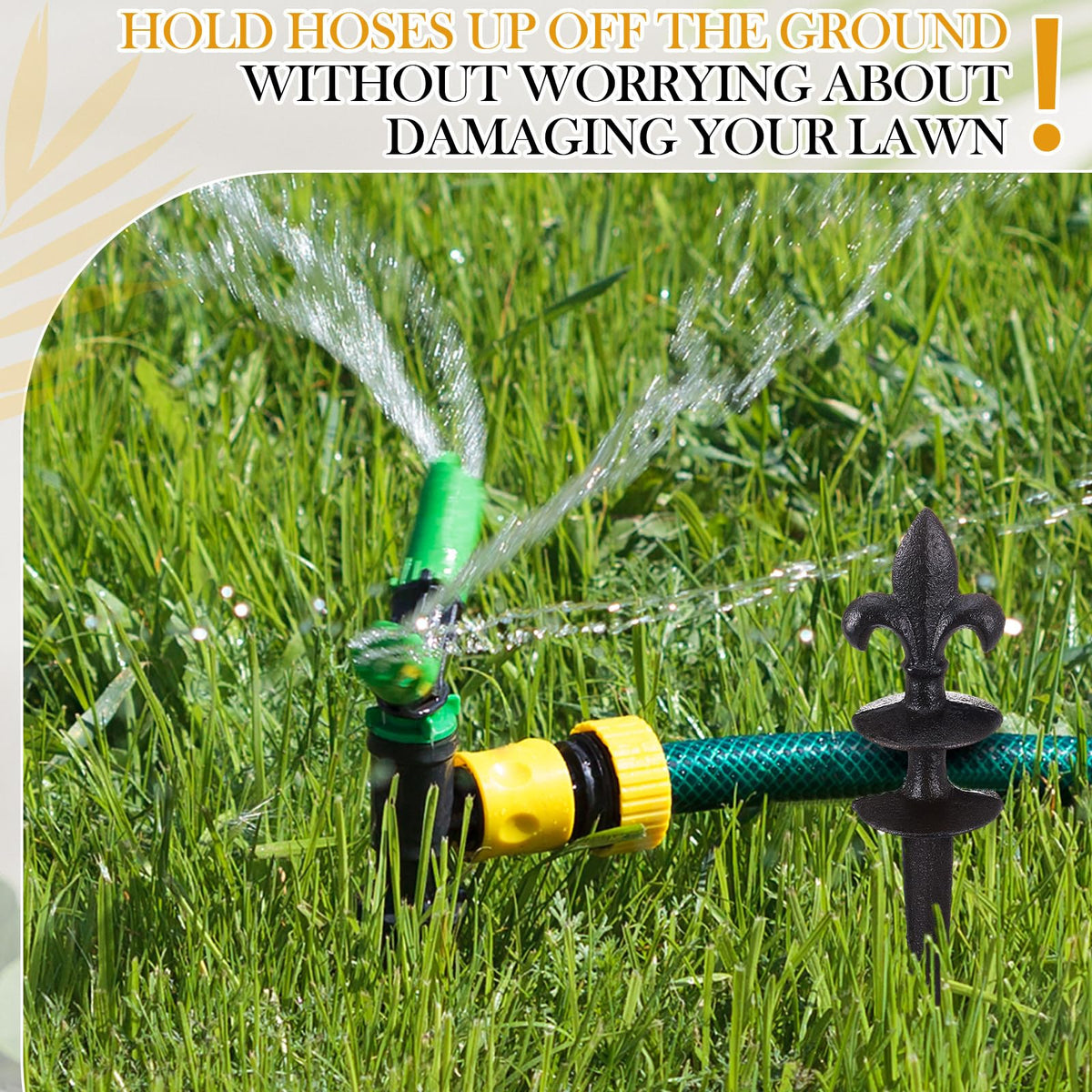 Tandefio decorative garden hose guide feature adds classic charm to your yard.