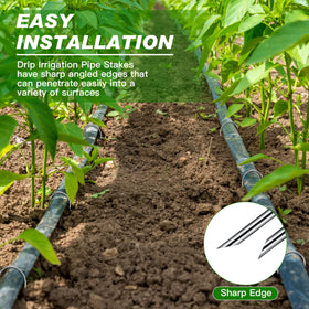 Tandefio stake securing garden hose or decor for tidy landscapes.
