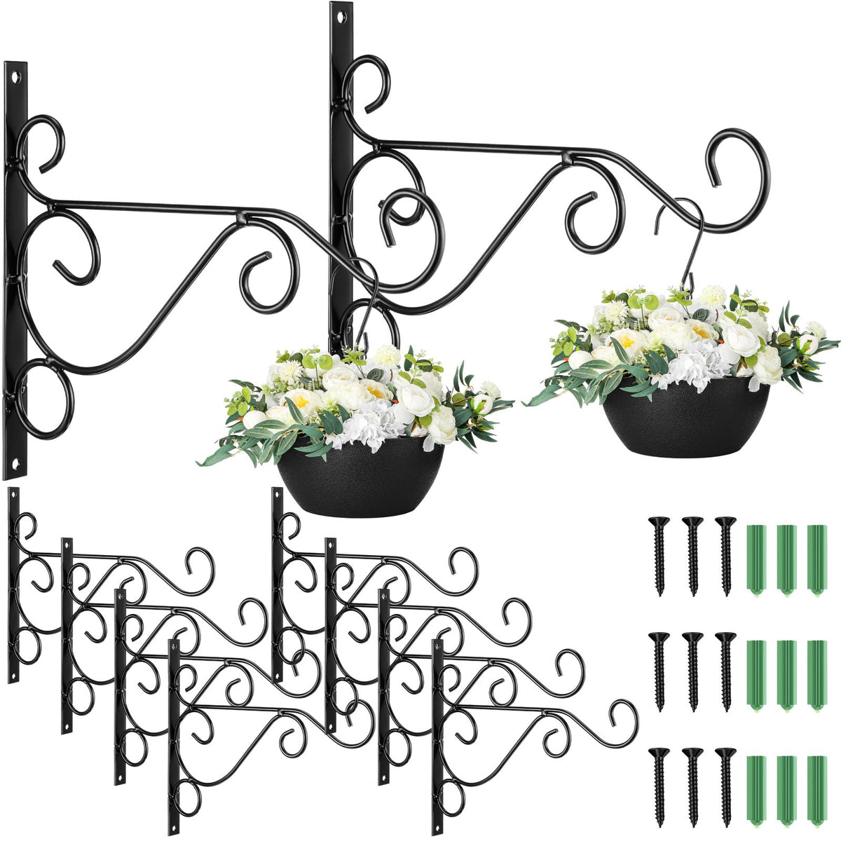 Tandefio outdoor garden bracket with rust-resistant finish for longevity.