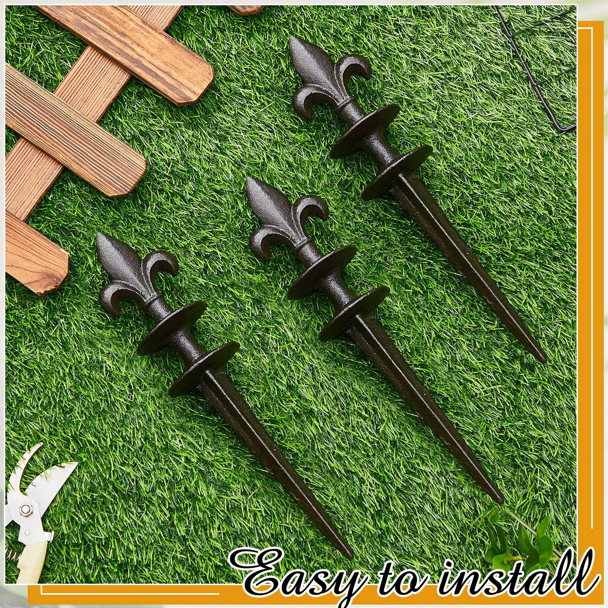 Tandefio versatile hose guide for garden use across lawn and beds.
