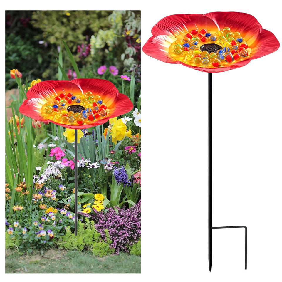 Tandefio Vivid Flower Bee Watering Station for garden pollinator hydration