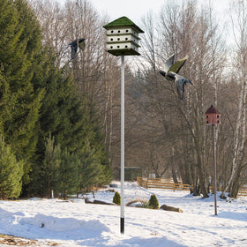Tandefio weather-resistant pole made of aluminum and plastic for outdoor use