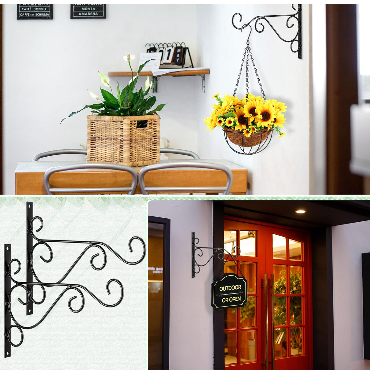Tandefio wind chime bracket setup adding subtle outdoor movement.