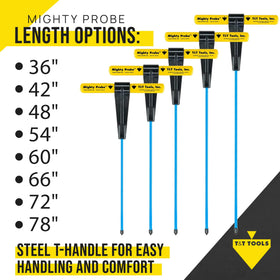 Mighty Probe ergonomic T-handle offers comfortable extended use