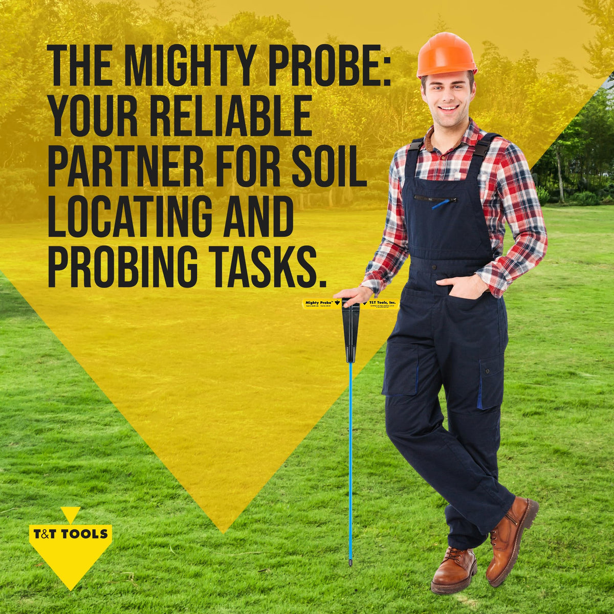 Mighty Probe in use for utility locating and soil assessment