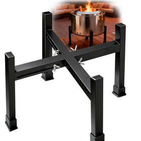 Tanfix fire pit stand 16-24 inch full view shows durable stainless steel base for outdoors