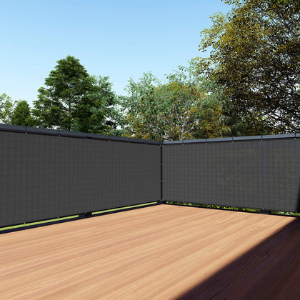TANG balcony privacy screen close-up showing dense 200GSM HDPE weave for durability.