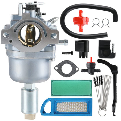 tang carburetor replacement with cleaning brush enhances fuel flow for compatible craftsman lawn tractors.