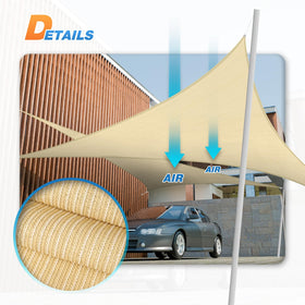 TANG shade sail cleans easily with water for quick maintenance.