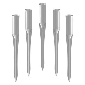 Tang post pole anchor spike hammered into soft soil for stable fencing